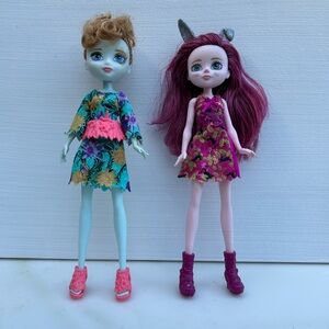 Featherly and Harelowe Ever After Forest Pixies Dolls